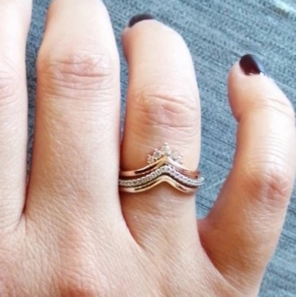 ๐โจ 925 Veronica Wishbone Ring - Picture 6 of 9